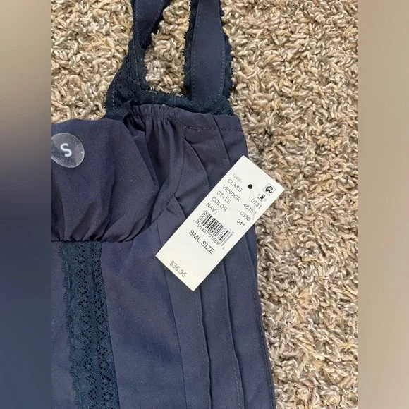 Pacsun- Women's Blue Lace‎ Corset Top- Size S - Picture 3 of 5